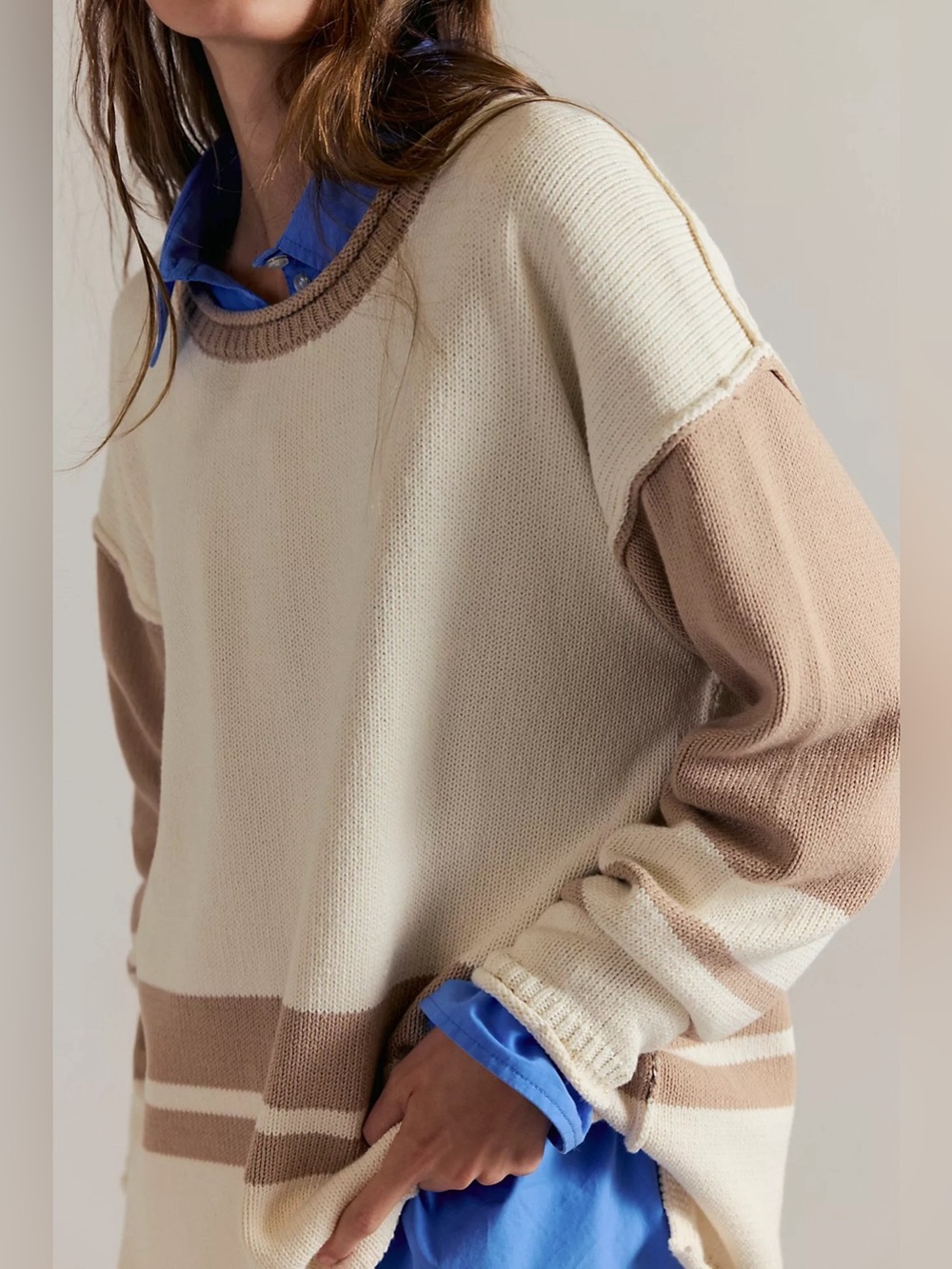 NEW Free People We The Free Ella Roll-Neck Knit Sweater Size S